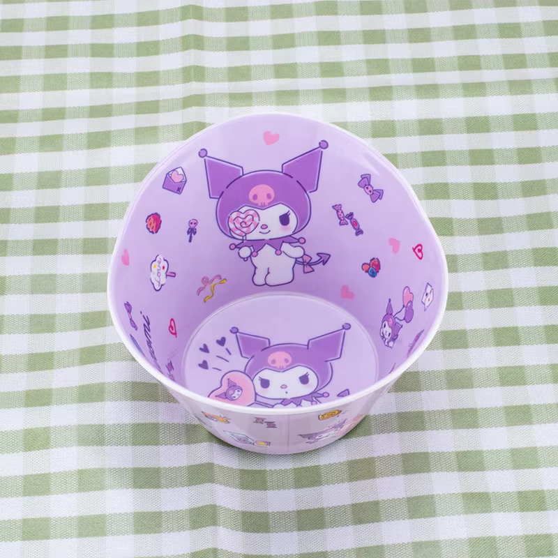 Nouveau bol à dîner Sanrio Hello Kitty Cartoon Kuromi Pochacco, vaisselle anti-chute et anti-brûlure