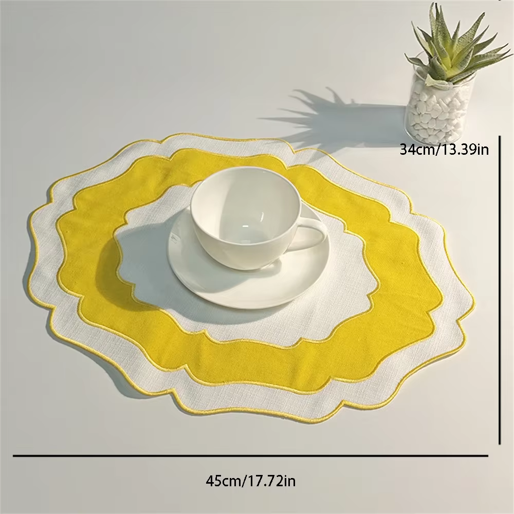 Napperon Moderne Simple Bicolore, Isolation Thermique, Lavable, Support de Fer à Repasser, Fournitur