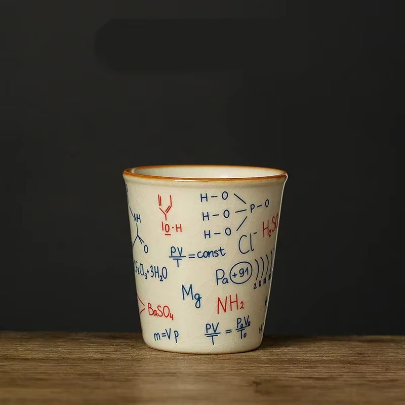 Tasse à expresso de 120ML, motifs de formule physique chimique mathématique, tasse à thé en céramiqu