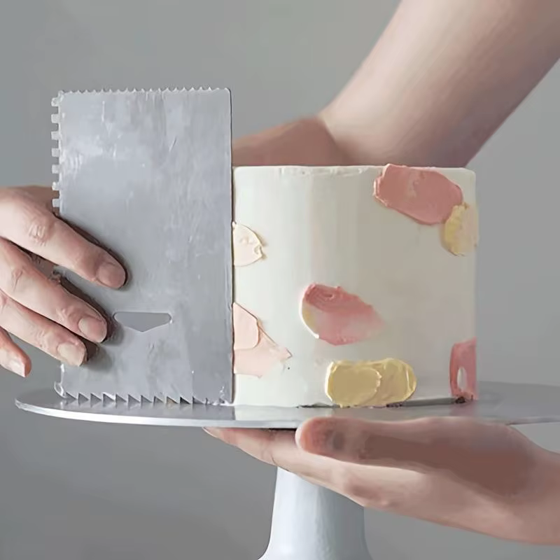 Grattoir à gâteaux en acier inoxydable, grattoir à crème, outil de cuisson, Gadgets de cuisine, bric