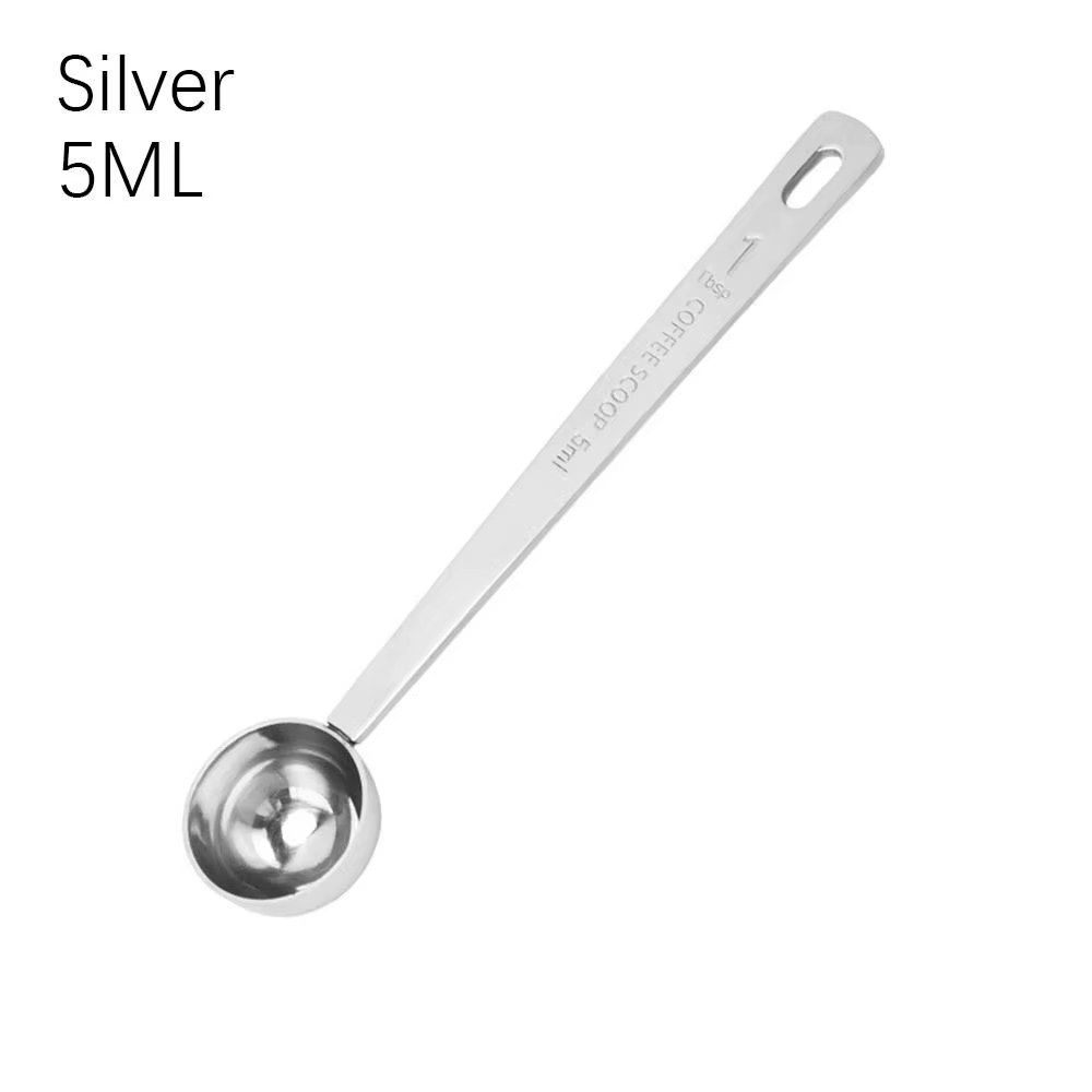Cuillère à café en poudre, cuillère à soupe épaisse en acier inoxydable, cuillère à mesurer 5/10/15/