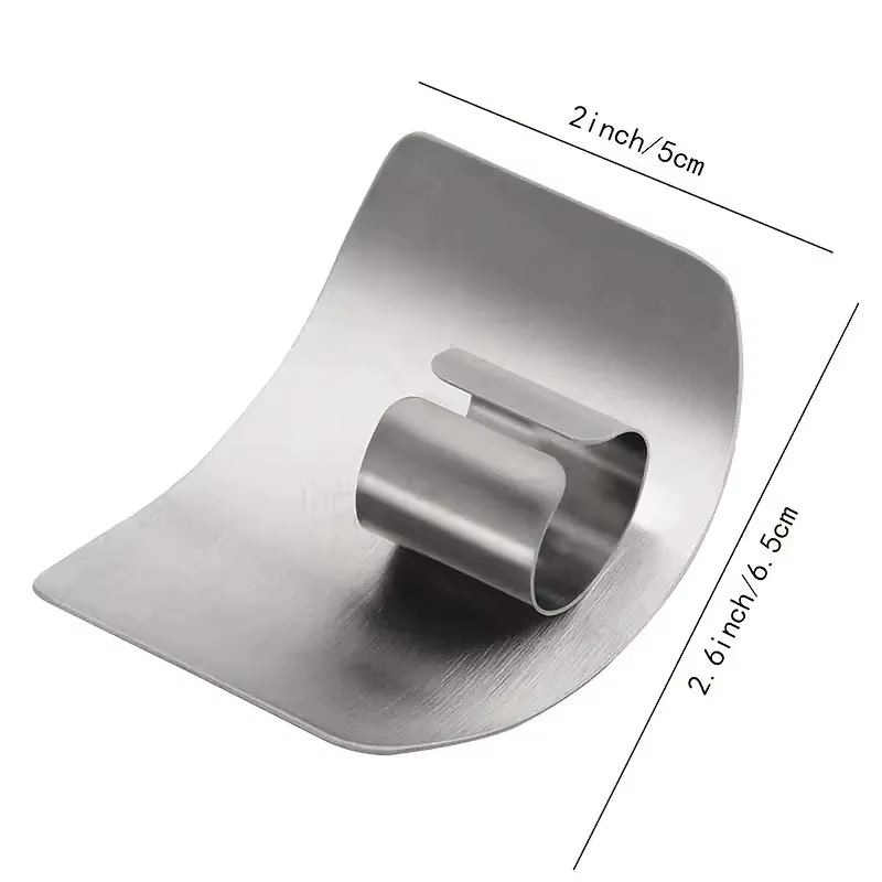 Protège-doigts en acier inoxydable pour coupe de légumes, protège-mains, gadget de cuisine, housse d