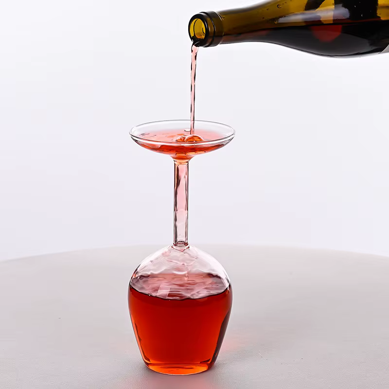 Verre à cocktail créatif Hellodream pour bar à domicile, verre à vin inversé de 400 ml, verre à vin 