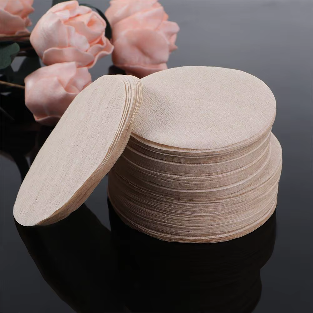 Papier filtre à café rond pour cafetière expresso, 100 pièces, 56, 60, 68mm, moka