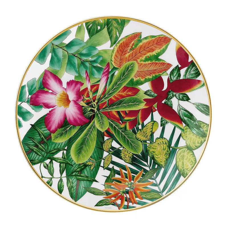 Tasse à café en porcelaine, fleur européenne, soucoupe, assiette à gâteau, ustensiles de cuisine, co