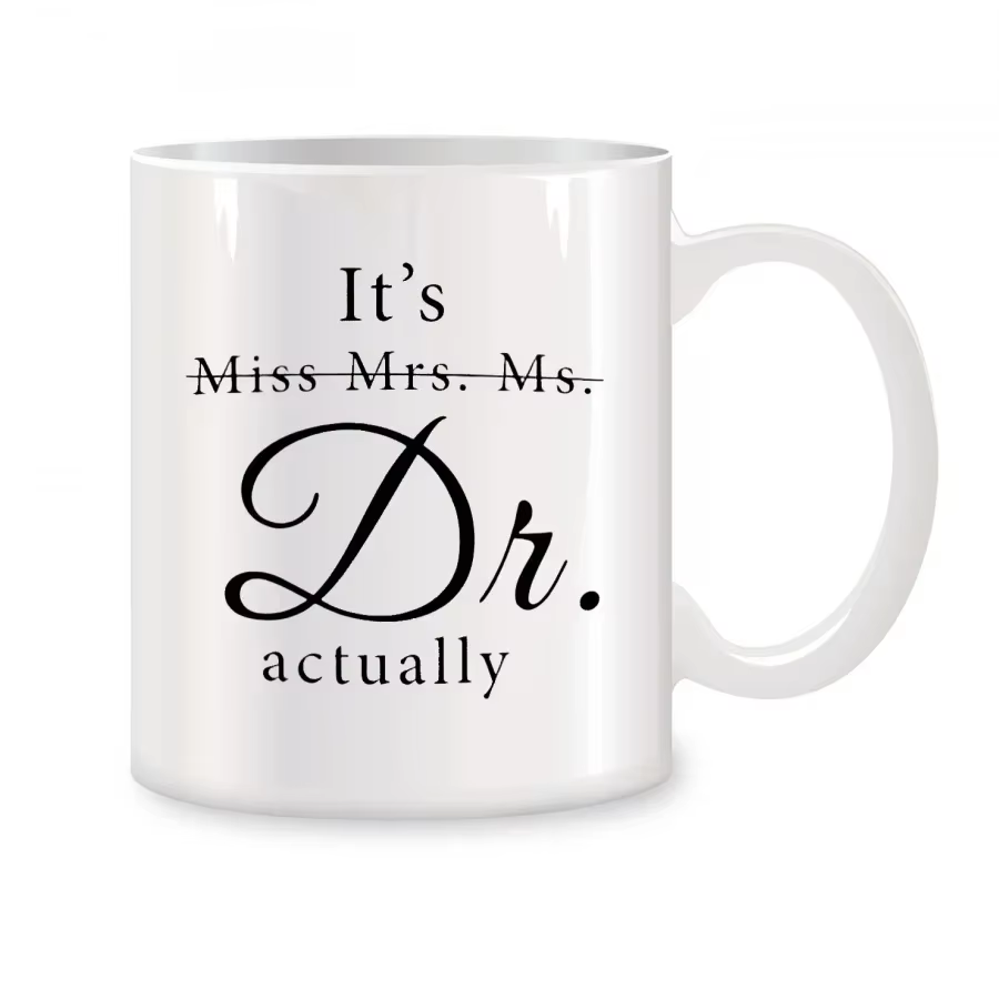 C'est Miss Mrs Ms Dr Actuellement tasses pour femmes Dr PhD collègues ami cadeaux d'anniversaire nou