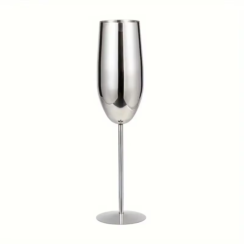 Nouvelles verres à vin en acier inoxydable, verres à cocktail en métal incassables de 250 ml, pour b