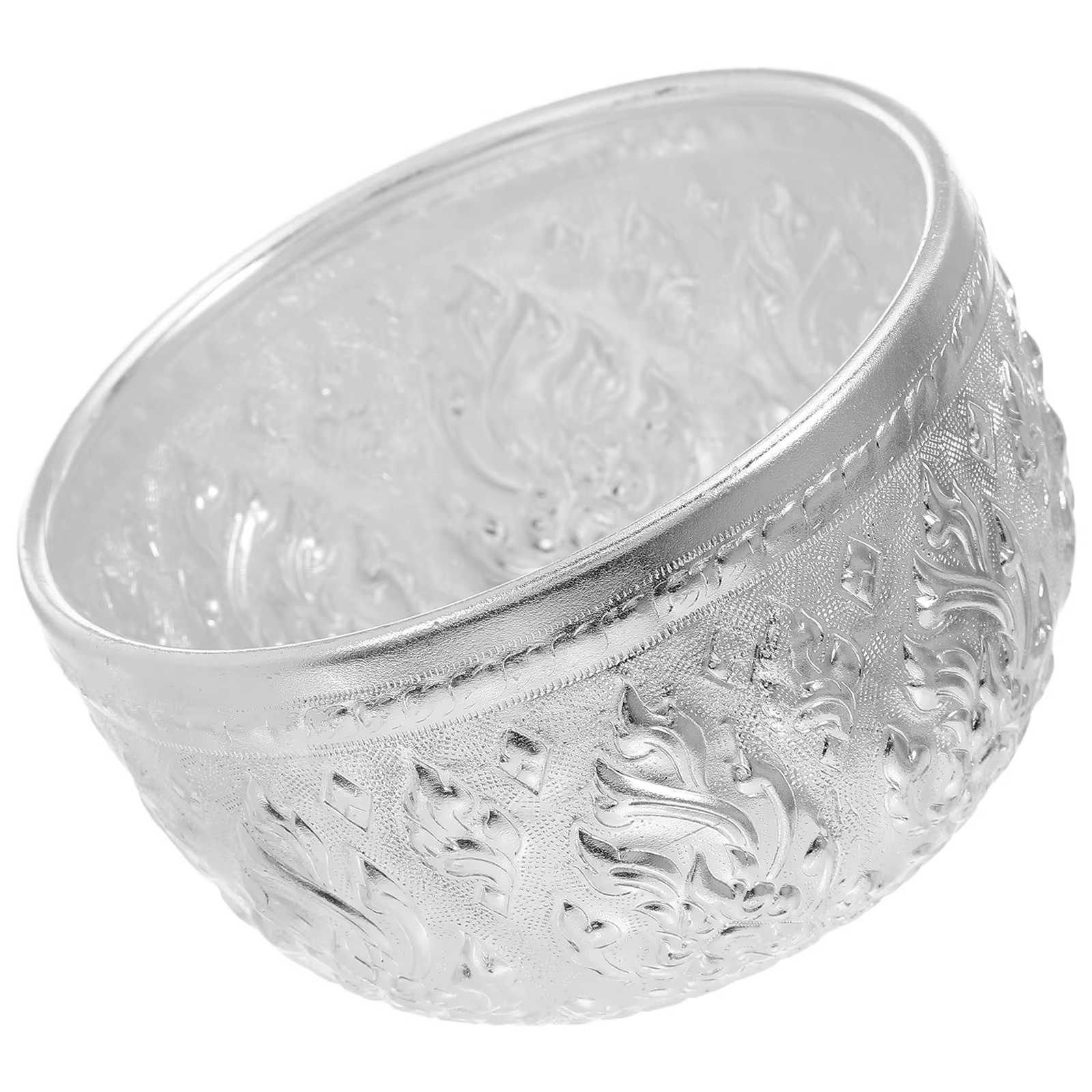 Bol en étain sculpté thaïlandais traditionnel, ustensile de cuisine ethnique asiatique pour hôtels, 