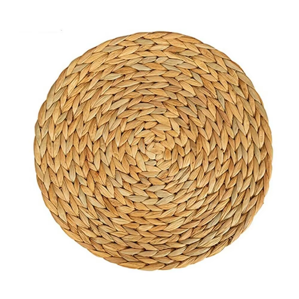 Natual paille tissage rotin napperons ronds tasses tapis Table à manger décor à la maison