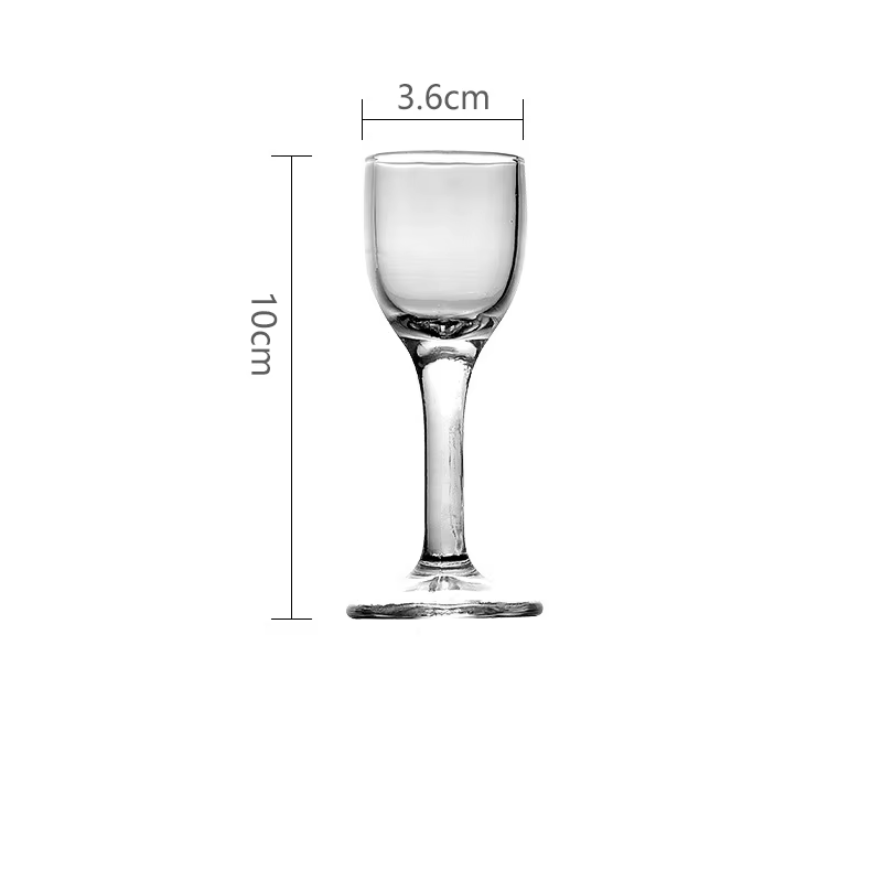 Ensemble de verres à liqueur à pied haut, gobelet transparent, petit verre à champagne, ensemble de 