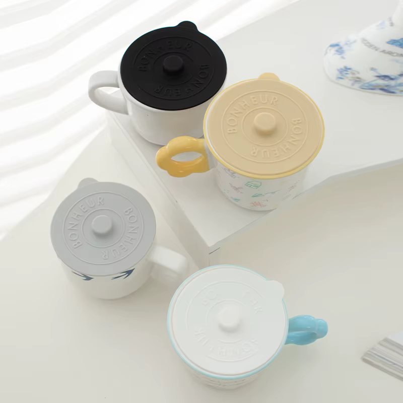 Couvercle de tasse en verre en Silicone, 1 pièce, couvercle de protection d'étanchéité, conservation
