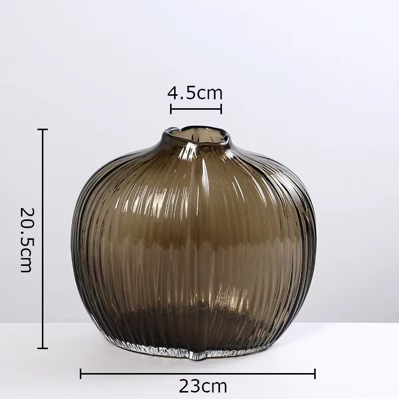 Vase en verre hydroponique transparent, pots à fleurs, décoration de bureau, arrangement floral, vas