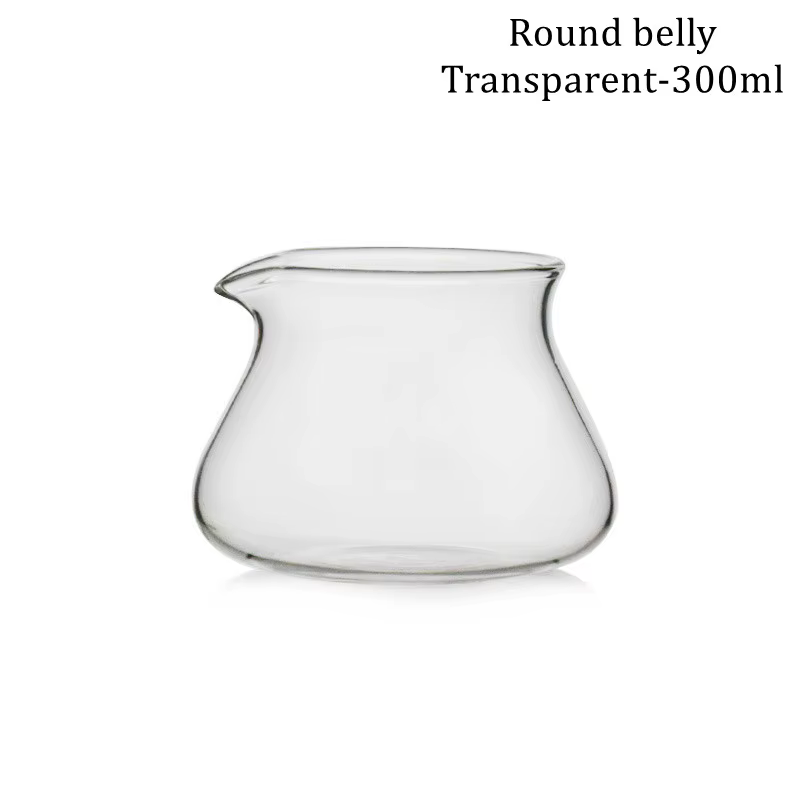 Tasse d'arôme de café à gros ventre, verre à haute teneur en Borosilicate de 300ml, serveur à café,
