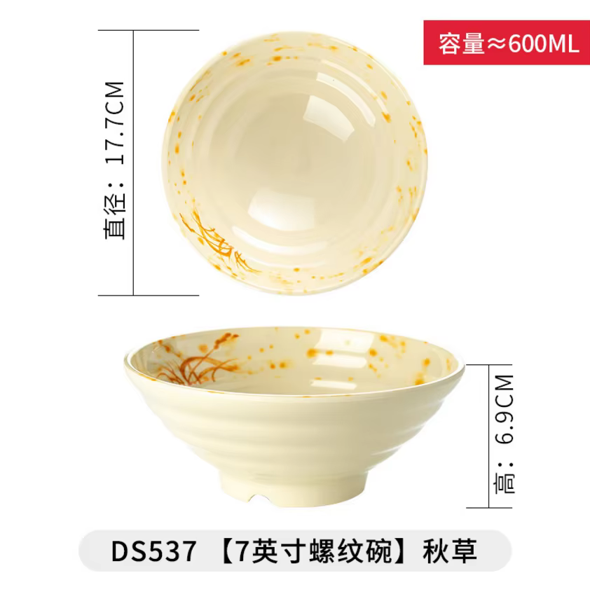 Bol en mélamine de Style japonais, soupe de nouilles en poudre, vaisselle en Imitation porcelaine