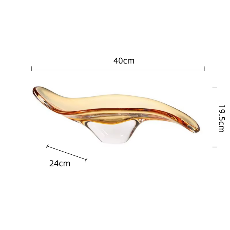 Bol en verre géométrique plateau à fruits plateau conteneur de rangement de bureau ornements ménager