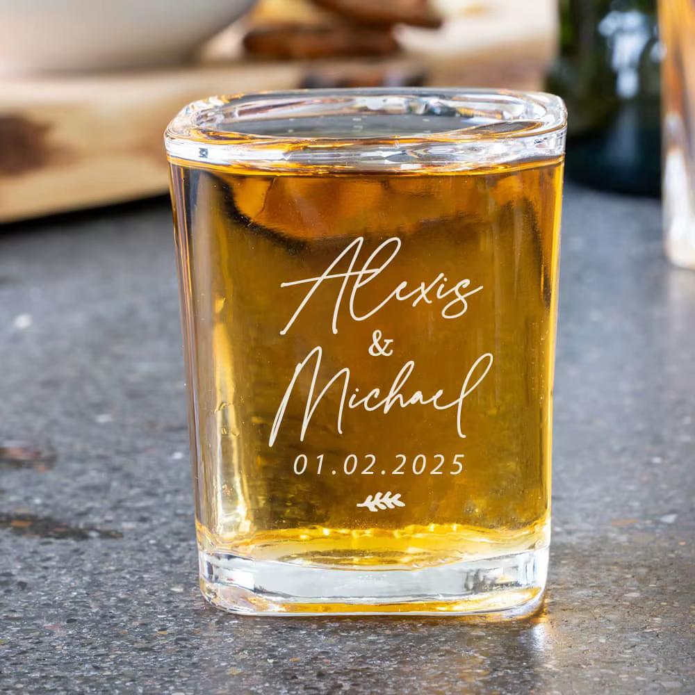 Verre à liqueur gravé personnalisé avec logo, cadeau personnalisé, petit verre à vin, décoration de 