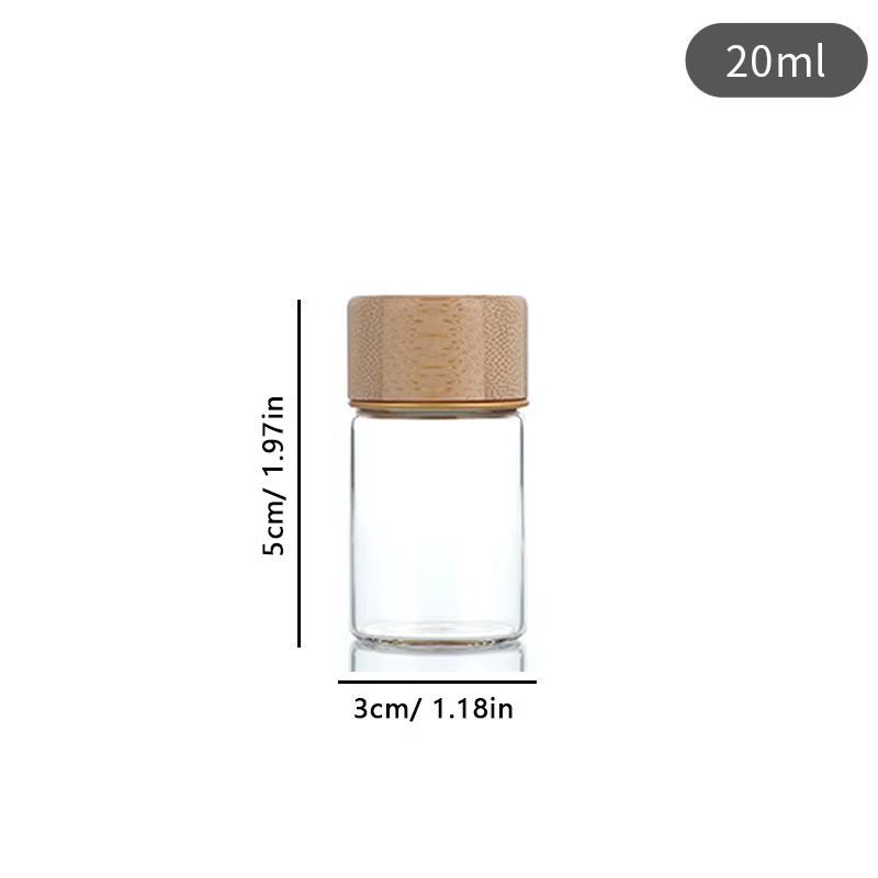 【Peace】Conteneur de stockage pour grains de café en verre avec outil en bois, tubes en verre, stocka