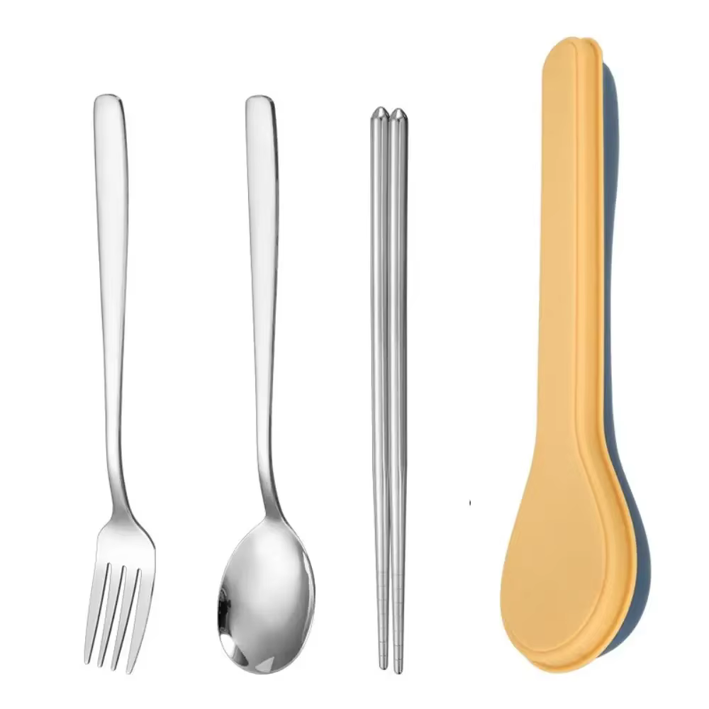 Couverts avec mallette de rangement, service de table Portable de Style coréen, pour la maison, l'éc