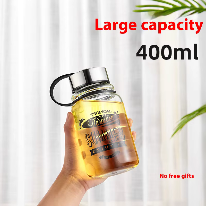 GIANXI 400/2000ML tasse en verre Transparent avec filtrage tasses à café de grande capacité avec cou