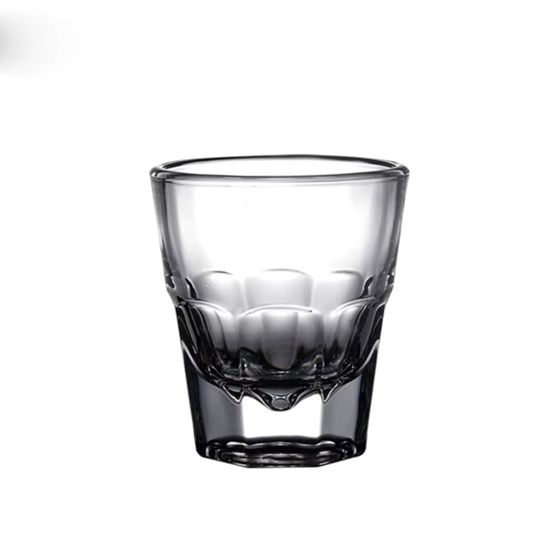 1/2/4/6 pièces 4oz bouteille bleue dédiée plat blanc café verre glacé Latte tasse pour expresso ital