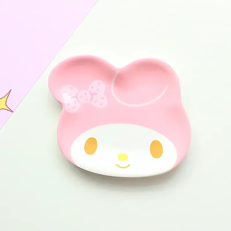 Assiette Anime Kawaii Hello Kitty à grande tête. Assiette super mignonne conçue pour les filles. C'e