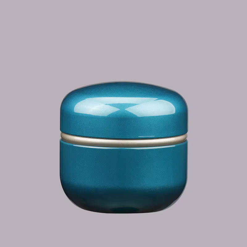 Boîte de stockage de thé en fer blanc galvanisé de 50g, boîte métallique hermétique pour café/bonbon
