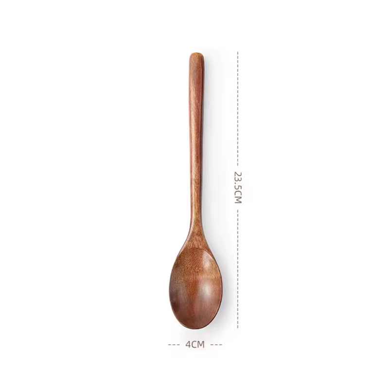 Cuillère à soupe en bois, vaisselle de table, ustensiles de cuisine, outils à soupe, produits écolog