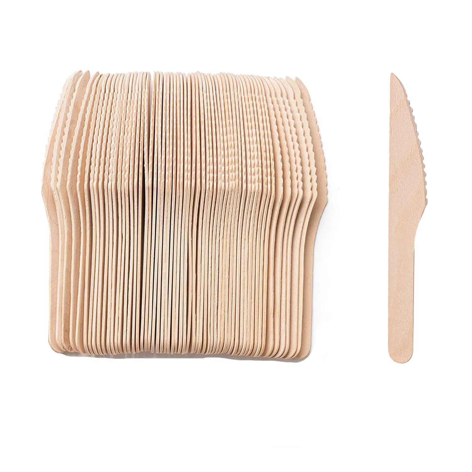 50 pièces jetable en bois cuillère fourchette ensemble de couverts mariages fêtes d'anniversaire Des