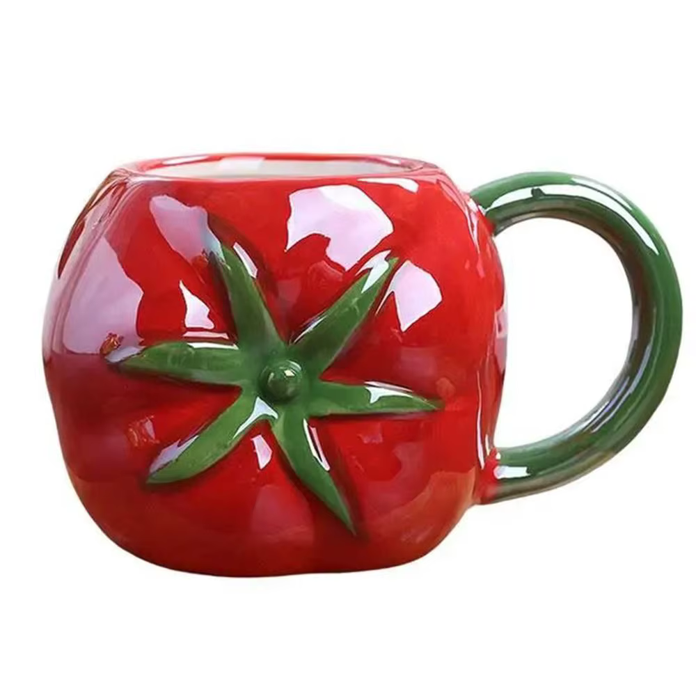 Tasse à café en forme de Fruit Adorable, tasses d'eau créatives et durables, tasse en céramique 3D e