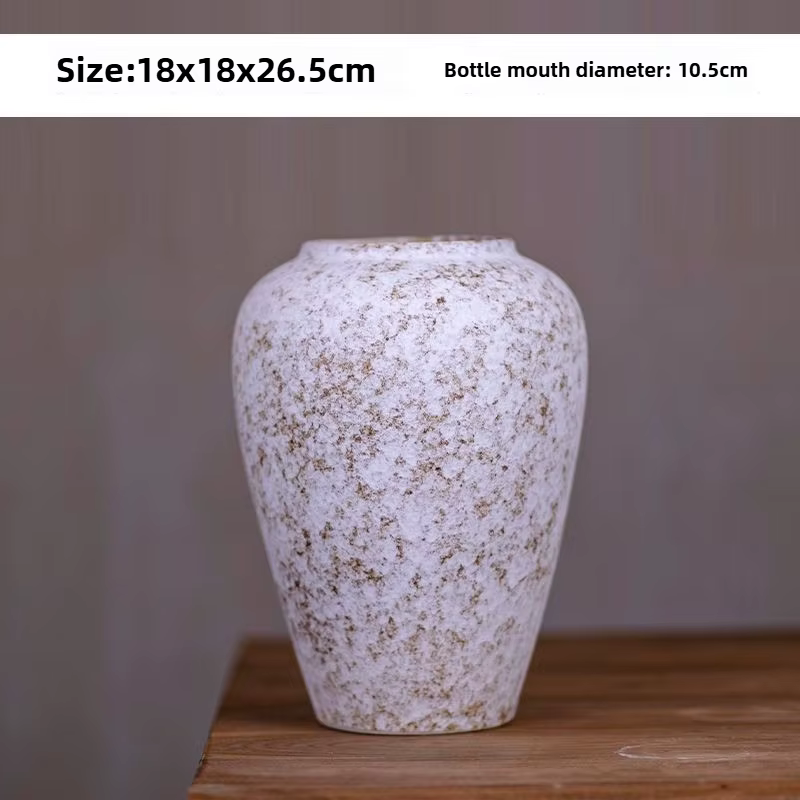 Vase en céramique Vase vintage de style Wabi Sabi pour la décoration intérieure, décor bouddhiste Ze