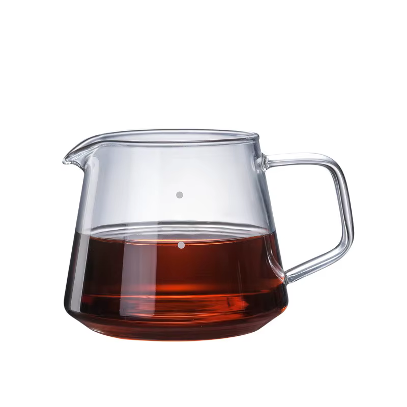 Cafetière en verre à haute température, poinçon à main, pot de partage, goutte à goutte domestique, 