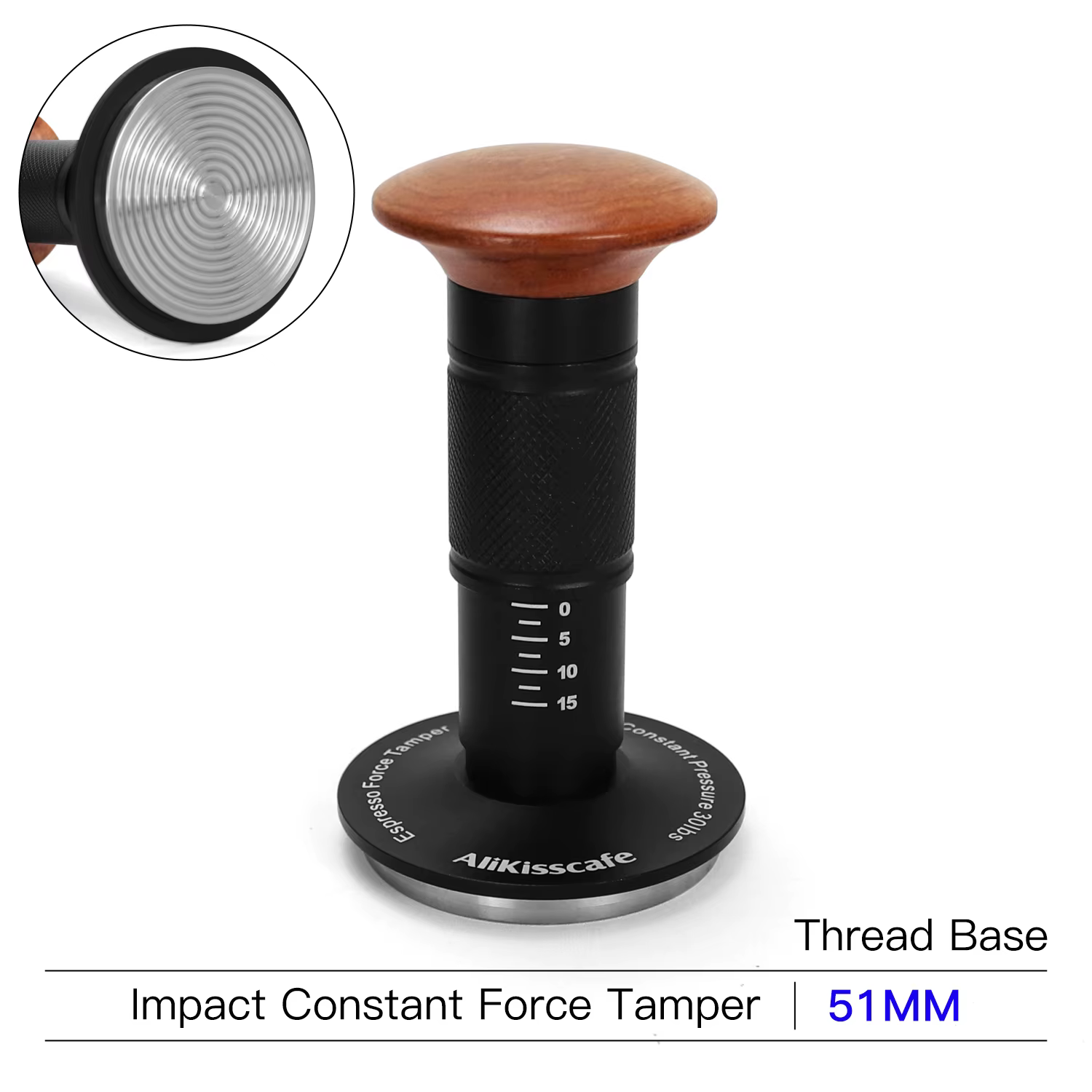 AliKisscafe café doseur Impact 4 ressort pression constante 30lb 51mm 53.3mm 58.5mm pour Breville ex