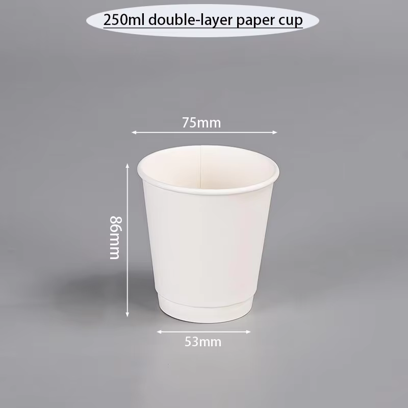 Tasses à Café à Double Paroi de 9oz et 1000 Pièces, Isolées, en Papier, Personnalisées avec Logo de 