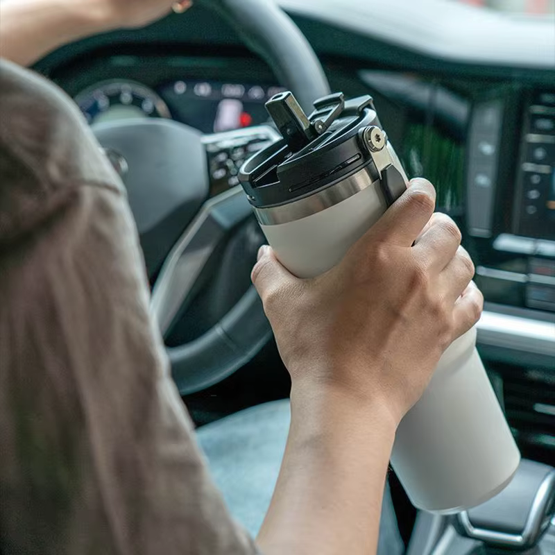 Tyeso tasse à café bouteille Thermos en acier inoxydable Double couche isolation tasse de voyage fro