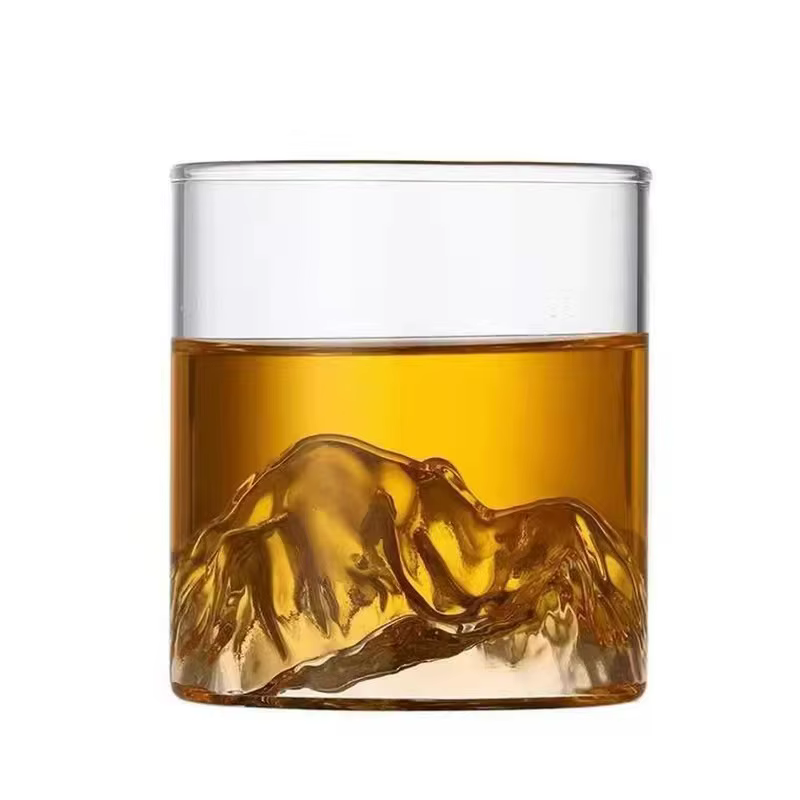 Tasse à thé de montagne de glacier en verre japonais Mt. Fuji tasse à thé en verre résistant à la ch