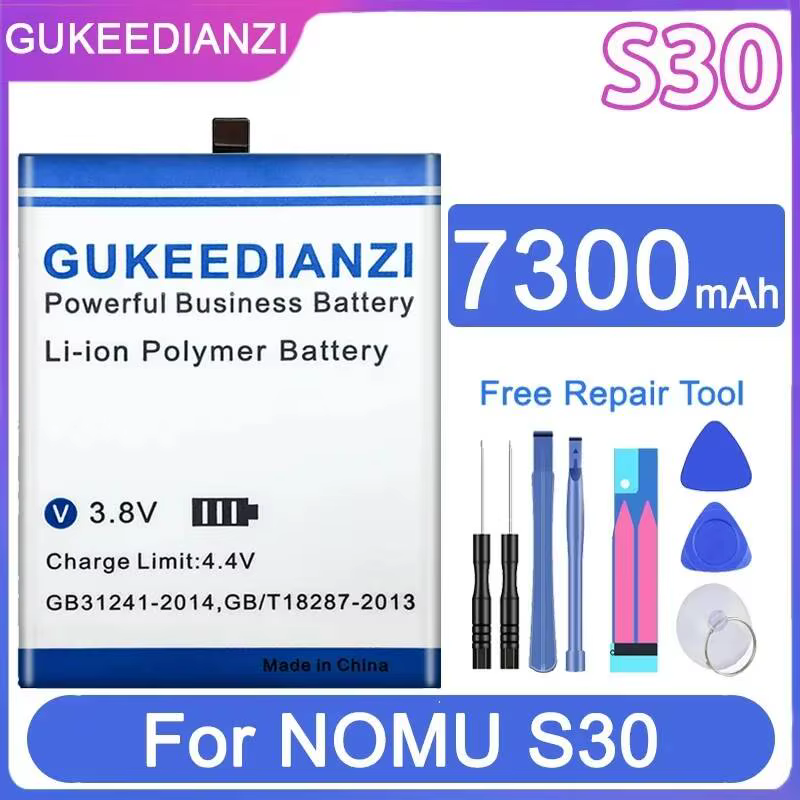 Batterie de téléphone portable 7300mAh pour Nomu S30, puissance fiable