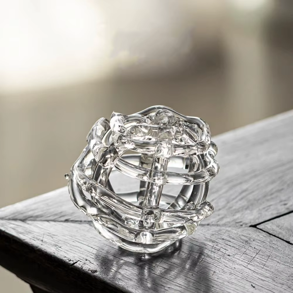 Vase en verre transparent, design inspiré du zen, vase à fleurs hydroponique unique, décoration mini