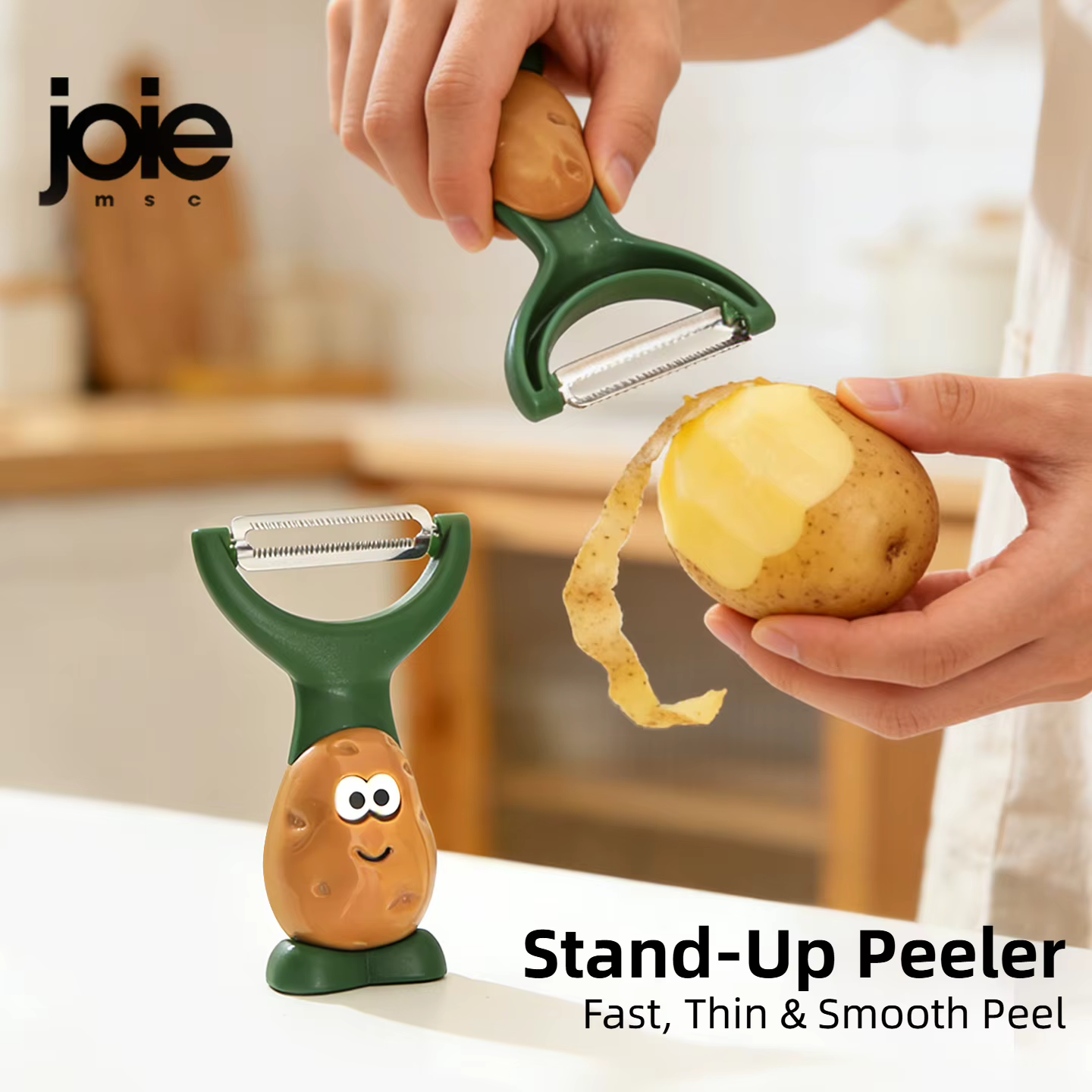 Joie éplucheur de pommes de terre en acier inoxydable éplucheur de fruits et légumes râpe multifonct