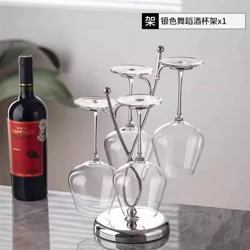 Présentoir de support de verre à vin de maison haut de gamme-support de verre de pied suspendu pour
