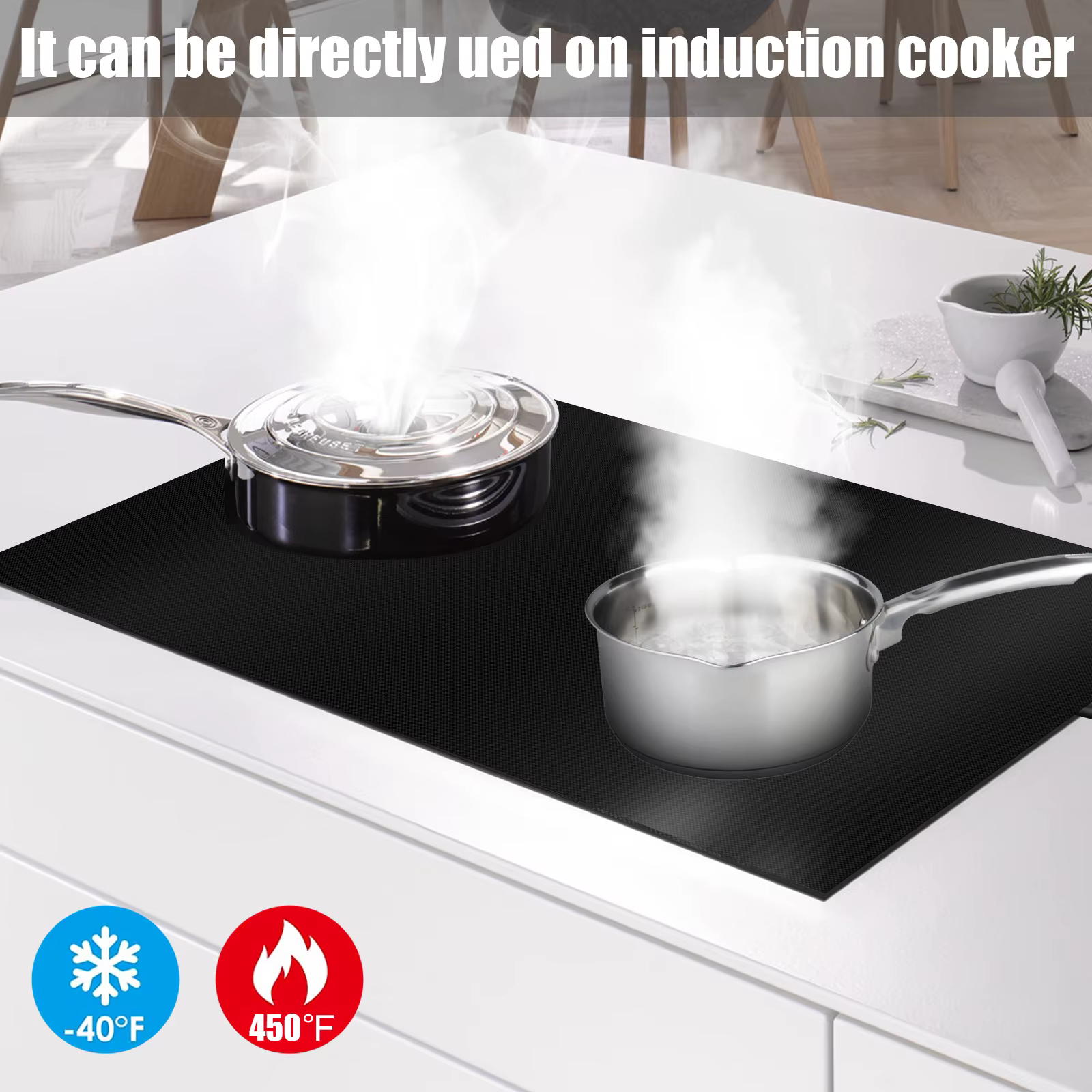 Couvercle de cuisinière à Induction, tapis en Silicone antidérapant, protection de cuisinière électr