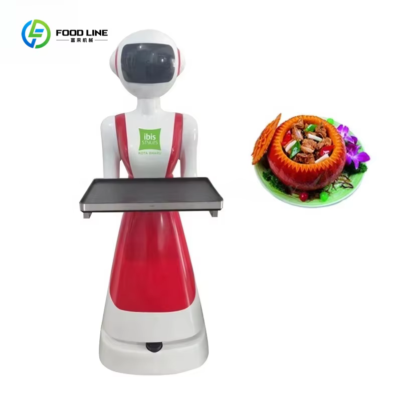 Robot de serveur de Restaurant, Robot de livraison de nourriture Commercial robuste pour grandes ent