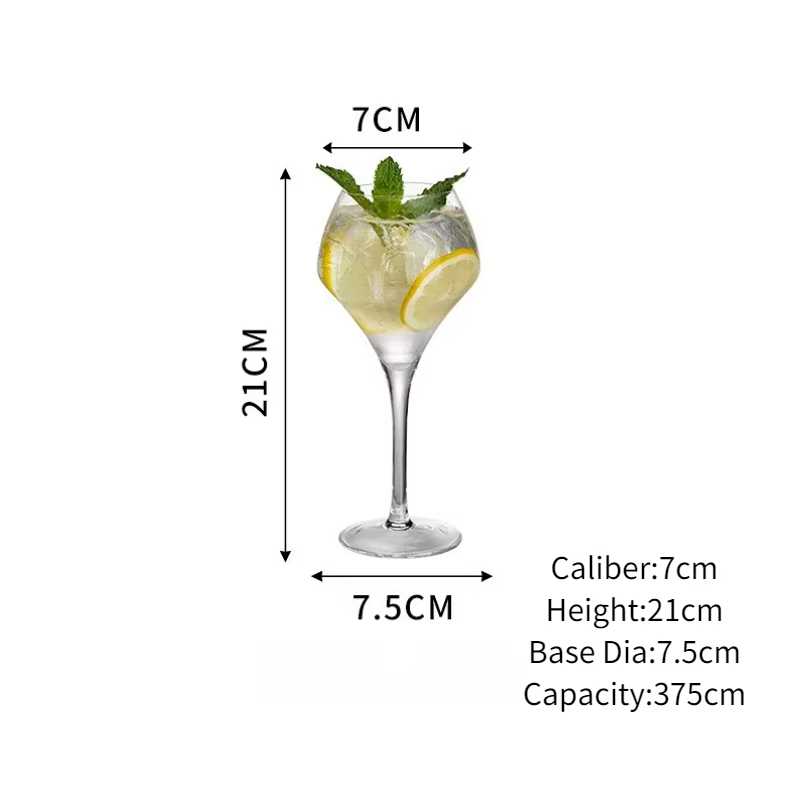 Verres à Cocktail Créatifs en Forme de Tulipe, Coupe à Martini en Diamant, Verre à Vin Classique en 