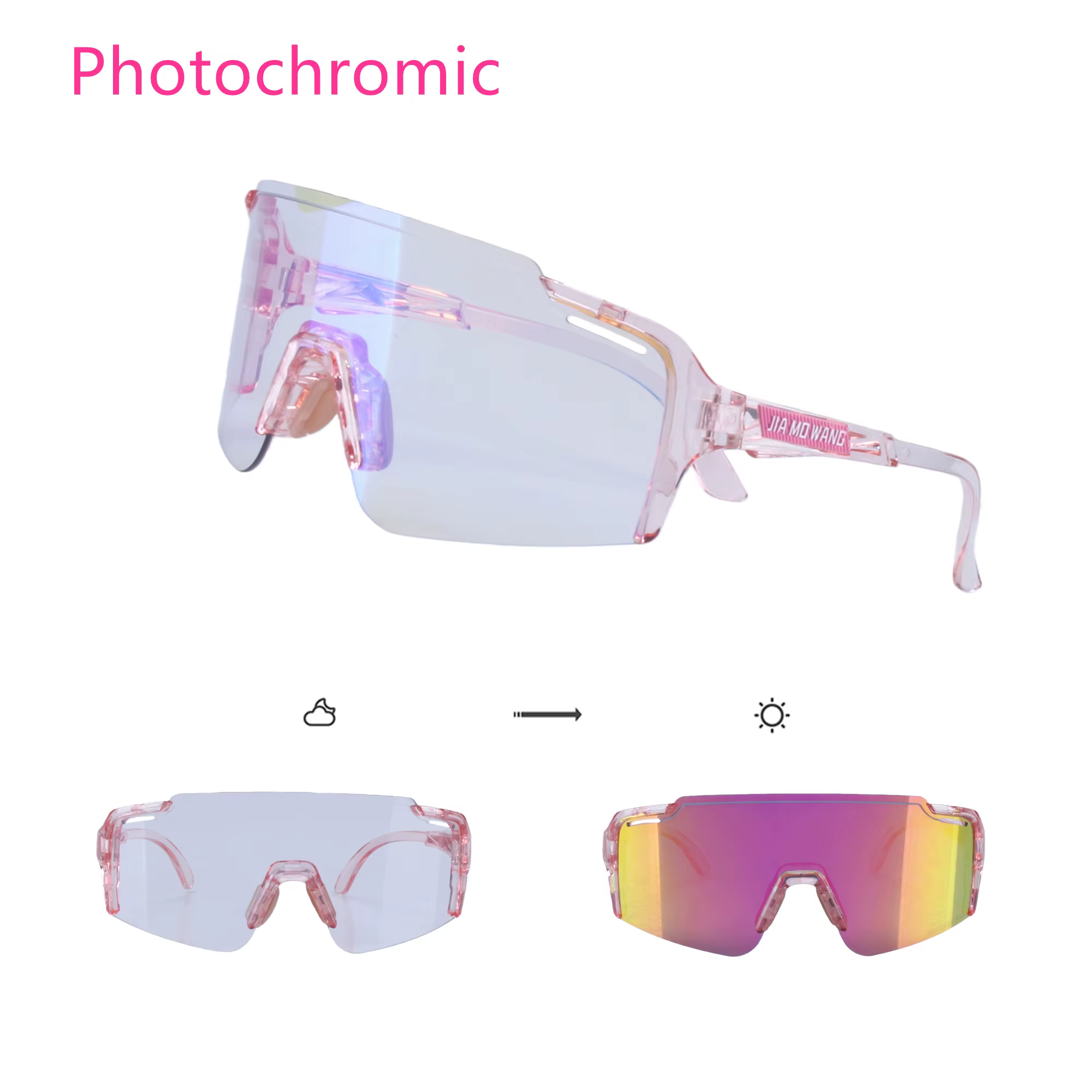 Lunettes de cyclisme photochromiques pour hommes, lunettes de sport TR90 pour VTT, vélo de montagne,