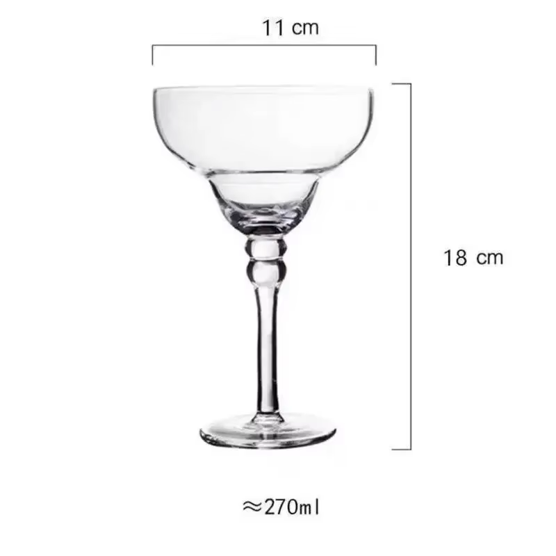 Verres à vin Margarita créatifs de 270ml, tasse à Cocktail colorée faite à la main, gobelet européen