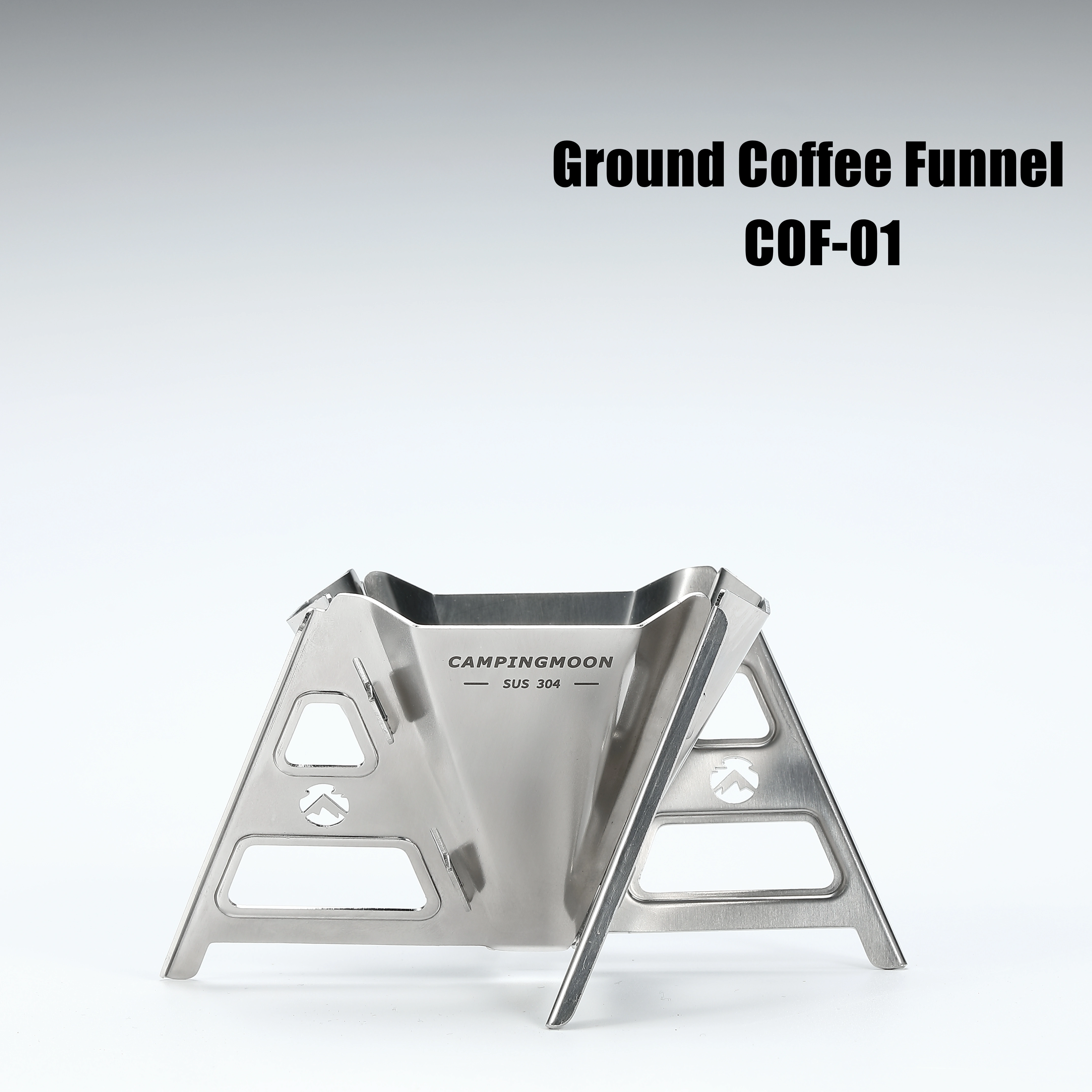 CAMPINGMOON COF-01 entonnoir à café en acier inoxydable détachable pliant créatif infusé à la main p