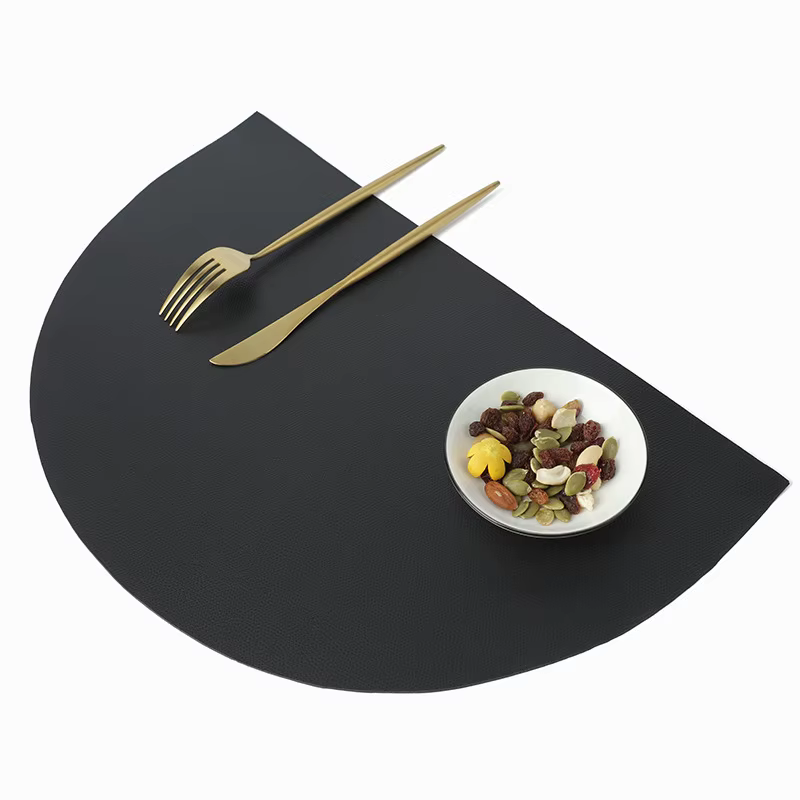 Napperon en cuir PU, tapis de Table, tampons isolants, vaisselle, imperméable, résistant à l'huile, 
