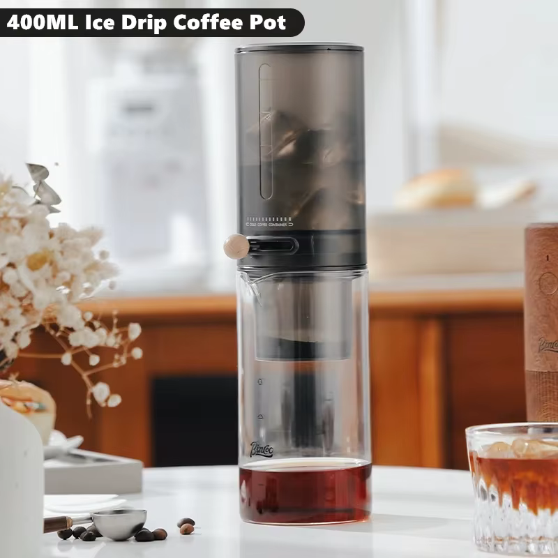 Filtre anti-goutte en verre portable, cafetière goutte de glace, infusion à froid, cafetière holland