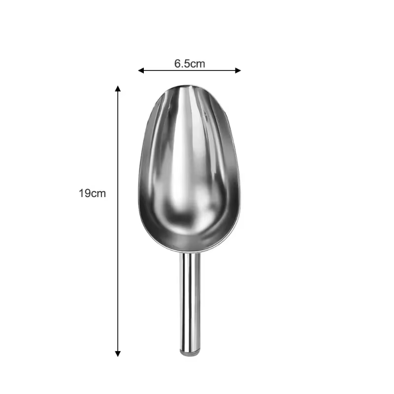Pelle à glace multifonctionnelle en acier inoxydable, cuillères à mesurer les aliments, grains de ca