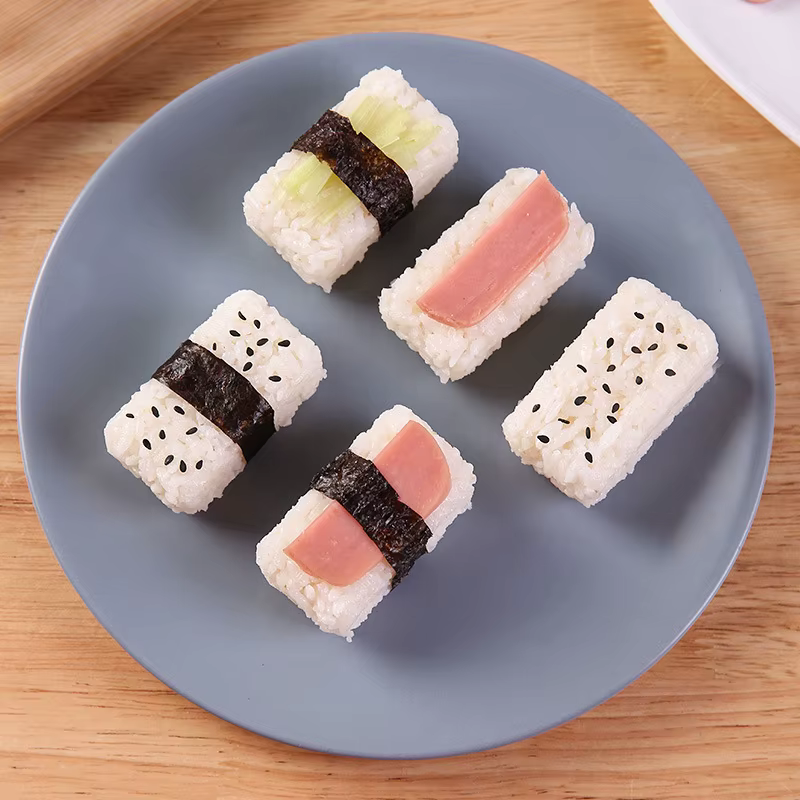 Moule boule de riz à 5/1 grilles, Mini ensemble de Sushi carré, boîte de rangement à pression antiad