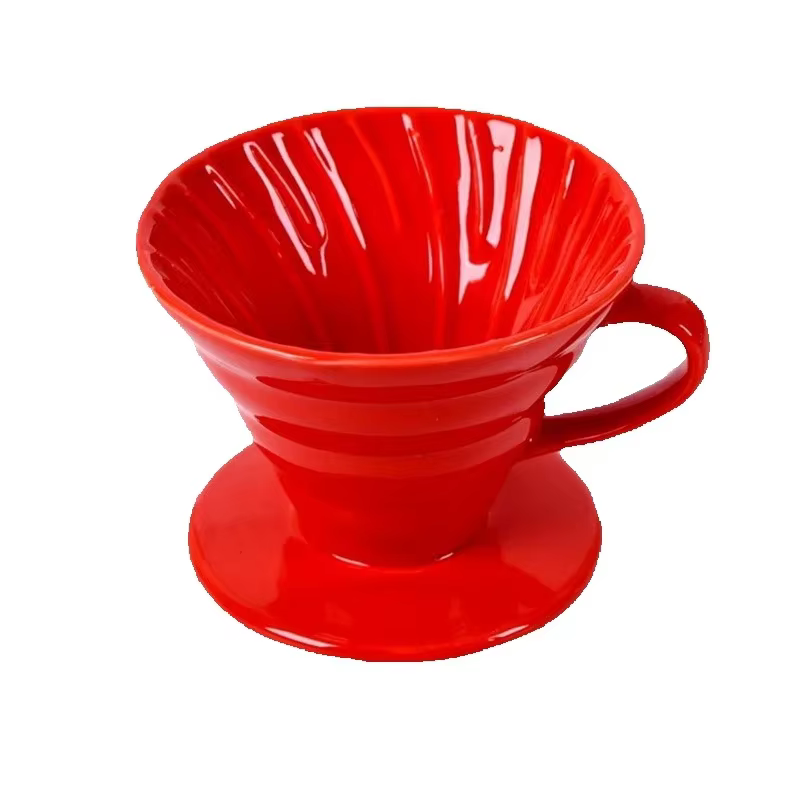 Goutteur de café en céramique style moteur, filtre goutte à goutte, tasse verser en continu sur la c